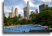 Lodowisko Wollman Latem::Central Park, Nowy Jork, USA::