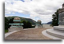 Widok na rzekę Hudson::West Point, Stan Nowy Jork, Stany Zjednoczone::