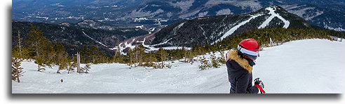 Widok ze szczytu Whiteface::Whiteface, Nowy Jork, USA::