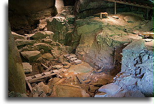Schronienie skalne Meadowcroft #1::Meadowcroft, Pensylwania, USA:::