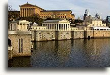 Fairmount Water Works::Filadelfia, Pensylwania, Stany Zjednoczone::