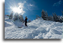 Szlak Glory Hole::Alta, Utah, Stany Zjednoczone::