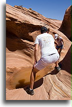 W kanionie szczelinowym Whilhite::Wyspa na Niebie, Canyonlands, Utah, USA::