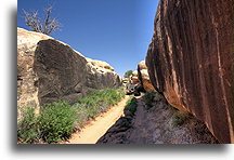 Korytarz #2::Rejon Igieł w Canyonlands, Utah, USA::